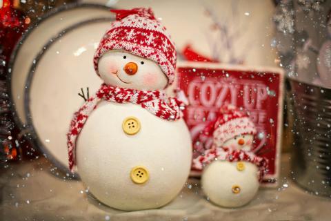 Happy snowmen
