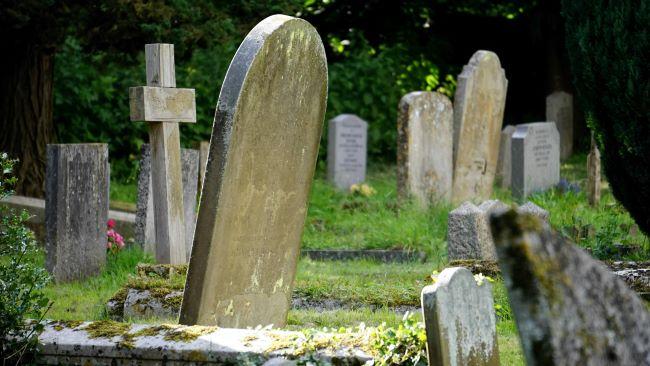 cemetery headstones